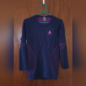 Odlo Performance Base Layer Long Sleeve Shirt Sz Xl